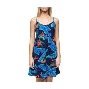 Korte Jurk Superdry Robe courte sans manches bleu marine