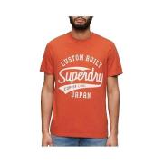T-shirt Korte Mouw Superdry T-shirt Copper Label Script