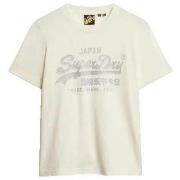 T-shirt Korte Mouw Superdry T-shirt Relaxed à logo métallique