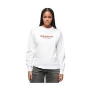 Sweater Superdry Sweatshirt Sport Luxe blanc