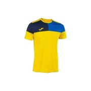 T-shirt Korte Mouw Joma T-shirt Crew V Jaune
