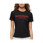 T-shirt Korte Mouw Superdry T-shirt Sport Luxe Graphic ajusté