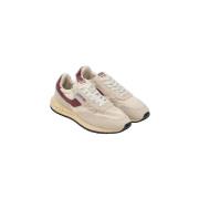 Lage Sneakers Autry Baskets Reelwind Low écru et bordeaux
