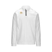 Sweater Kappa Sweatshirt Gassolo slim col demi-zip blanc