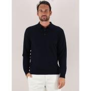 Polo Shirt Lange Mouw Jeordie's 30621 POLO MERINOS-400 BLEU