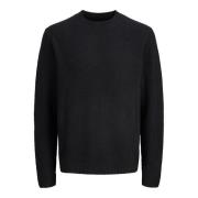 Trui Jack &amp; Jones 12287968 MAVERICK KNIT CREW-BLACK