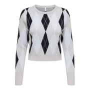 Trui Only 15367655 ONLIBI-LIGHT GREY MELANGE