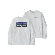 T-Shirt Lange Mouw Patagonia T-shirt P-6 Responsibili-tee blanc