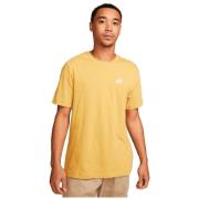 T-shirt Korte Mouw Nike T-shirt Sportswear Club Jaune