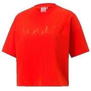 T-shirt Korte Mouw Puma T-shirt Rouge à col rond