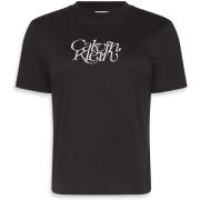 T-shirt Korte Mouw Ck Jeans Ss Fitted Script Cal