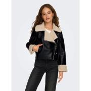Leren Jas Only 15357492 DORA-BLACK/HUMUS