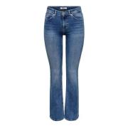 Bootcut Jeans Only 15352391 BLUSH-MEDIUM BLUE DENIM