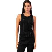 Top Admas Lines mouwloze top With Stones