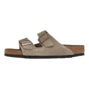 Slippers BIRKENSTOCK Arizona Soft Assise plantaire Suede Taupe