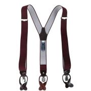 Kostuum Profuomo Luxe Bretel Bordeaux-Wit