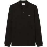Overhemd Lange Mouw Lacoste Slim Fit Long Sleeve Polo Shirt Black