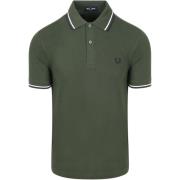 T-shirt Fred Perry Polo Twin Tipped M3600 Donkergroen 53A