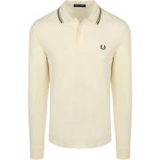 Polo Shirt Lange Mouw Fred Perry Longsleeve Polo Ecru 46A