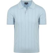 T-shirt Suitable Respect Polo Drop Needle Lichtblauw