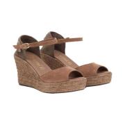 Espadrilles La Valeta Charlene Peep Toe Taupe