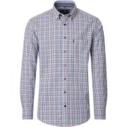 Overhemd Lange Mouw Casa Moda Overhemd Ruiten Blauw