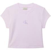 T-shirt Korte Mouw Ck Jeans Monologo Baby Rib Te