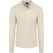 Polo Shirt Lange Mouw BOSS Passerby Polo Ecru