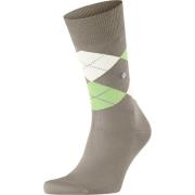Socks Burlington Manchester Sok Ruit Greige 4186