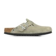 Slippers BIRKENSTOCK Boston Suede Rivet Border