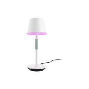 Tafellampen Philips Lampe à poser Hue W C Go connectée portable blanc