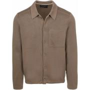 Sweater Marc O'Polo Knitted Overshirt Taupe