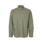 Overhemd Lange Mouw Selected Noos Regclay Shirt - Vetiver