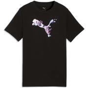 T-shirt Korte Mouw Puma Graphic Floral Cat Tee G