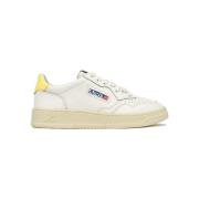 Lage Sneakers Autry Medalist Low Leather W - White/Lemon Meringue