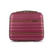 Koffer Solier Kuferek Podrózny Maly Abs Stl957 Bordowy