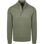 Sweater New Zealand Auckland NZA Half Zip Trui Akar Melange Army