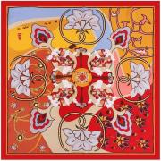 Sjaal V 1969 Regenboog Zijde Vierkant