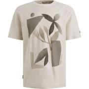 T-shirt Korte Mouw Cast Iron T-shirt Print Ecru