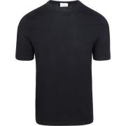 T-shirt Korte Mouw Profuomo T-Shirt Knitted Navy