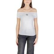T-shirt Korte Mouw Calvin Klein Jeans MONOGRAM OFF SHOULDE LV047C203G