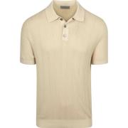 Polo Shirt Korte Mouw Suitable Knitted Jacquard Polo Sand