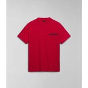 T-shirt Korte Mouw Napapijri S-MARTRE NP0A4HQB-R251 RED BARBERRY