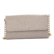 Handtasje NeroGiardini NERO GIARDINI 412 LINO LUREX BEIGE