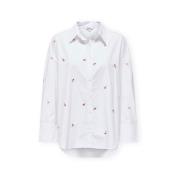 Blouse Only Oregon Alva Shirt - Bright White/Flower