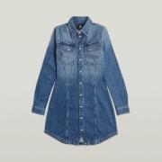 Jurk G-Star Raw D27935-E205 PITCHED HEM-G326 FADED CLIFFSIDE BLUE