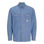 Overhemd Lange Mouw Jack &amp; Jones 12291967 JPRBLUHARRY CHAMBRAY-MED...