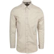 Overhemd Lange Mouw Suitable Overhemd Print Beige