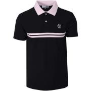 T-shirt Sergio Tacchini Supermac Polo Shirt Black/Light Lilac/White