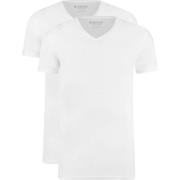 T-shirt Garage 2-Pack Basic T-shirt Bio V-Neck Wit